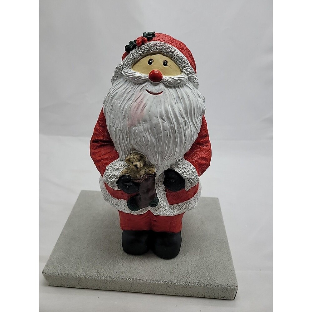 Vintage Santa Father Christmas Porcelain Figurine Hand Painted World Bazaars 10"